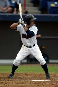 Matt Cline batting